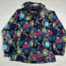 The North Face Hooded Hy Vent Windbreaker Color Circle Size 18 Girls