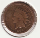 US Rare Old West 1864 Indian Head Penny Coin Collection Civil War Shield Cent 🔥
