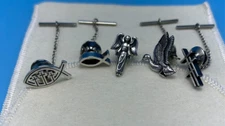 Retired James Avery Sterling Silver Tie Tack, Lapel Pins