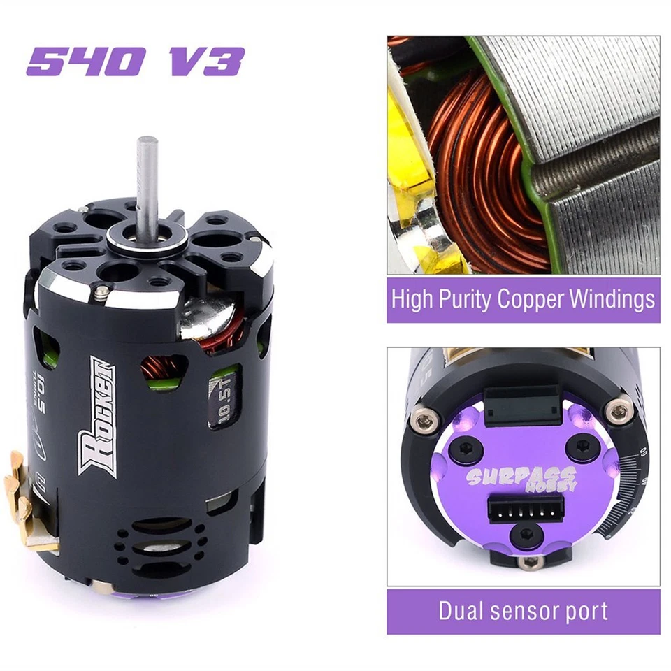 Camión de carreras Rocket 540 V3 motor sin escobillas 3,5/4,5/9,5/17,5/21,5T F/1/10 RC - Imagen 4 de 4