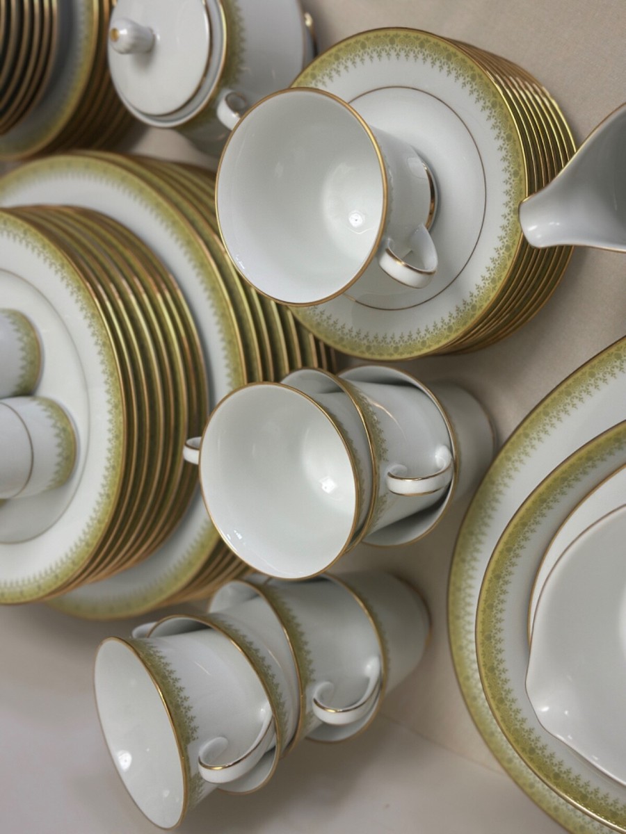Vintage Noritake Japan Jennifer 2215 Dinner Set of 57 pieces