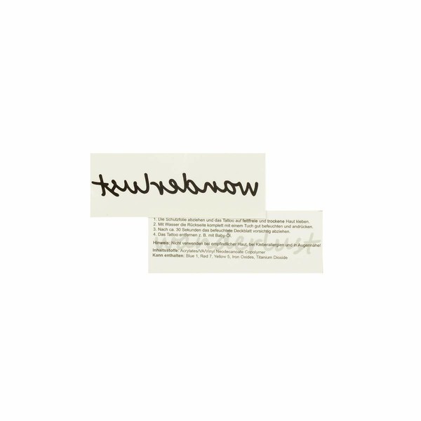 2 X Wanderlust Tattoo - Schriftzug In Schwarz - Temporary Haut Tattoo (2)-image