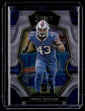 2022 Panini Select Terrel Bernard Premier Level RC #113 Buffalo Bills