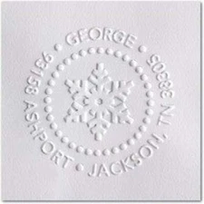 Christmas- Designer Personalized Custom Address Embosser- Christmas Embosser