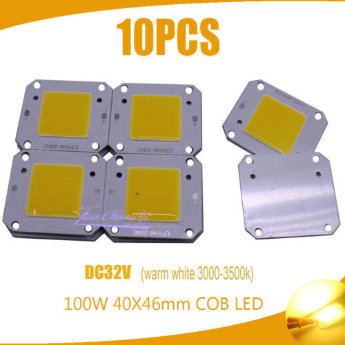 100W COB LED 40x46mm warm whtie LED Chip Source for Flood Light 32V-36V 10PCS