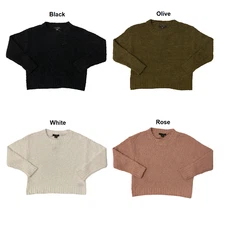 Social Standard by Sanctuary Women's Cara Crew Sweater Ladies