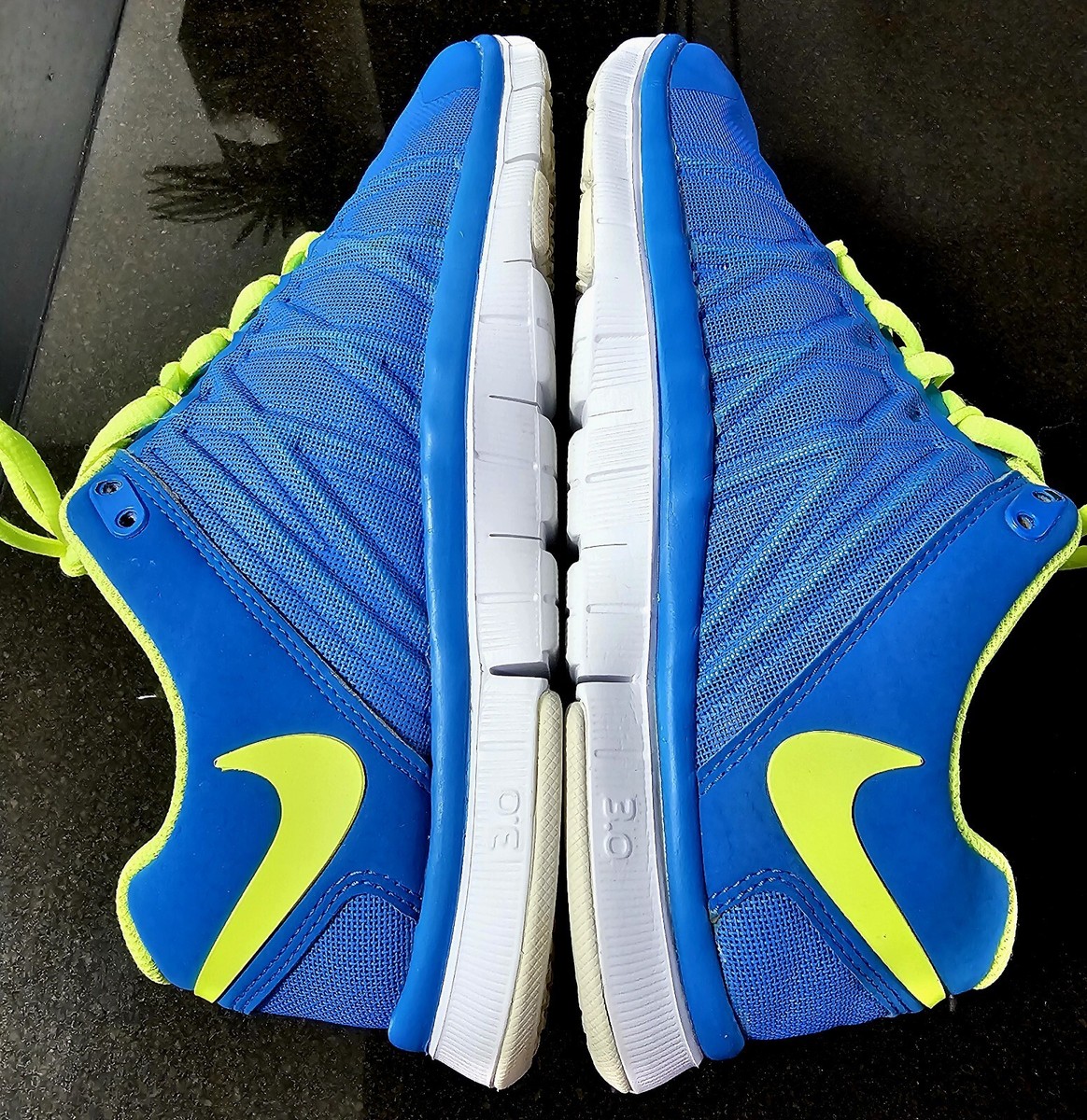 Nike Men\'s FREE TRAINER 3.0 Shoes Blue/Volt / White 630856-402 Size 8.5 Nike Men main image 4