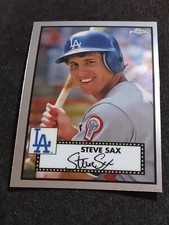 2021 Topps Chrome Steve Sax Los Angeles Dodgers #690 Baseball Card