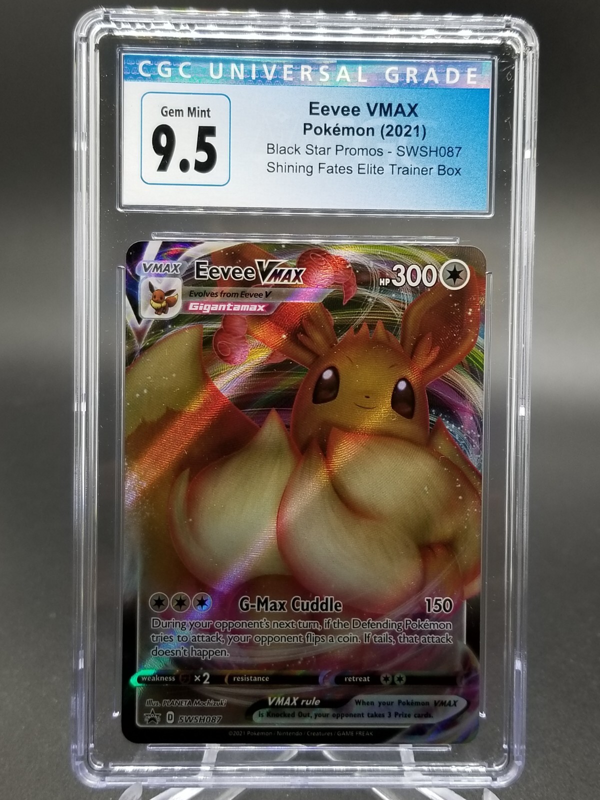 CGC 9.5 GEM MINT Eevee VMAX Promo Full Art Pokemon Card SWSH087 -2 | eBay