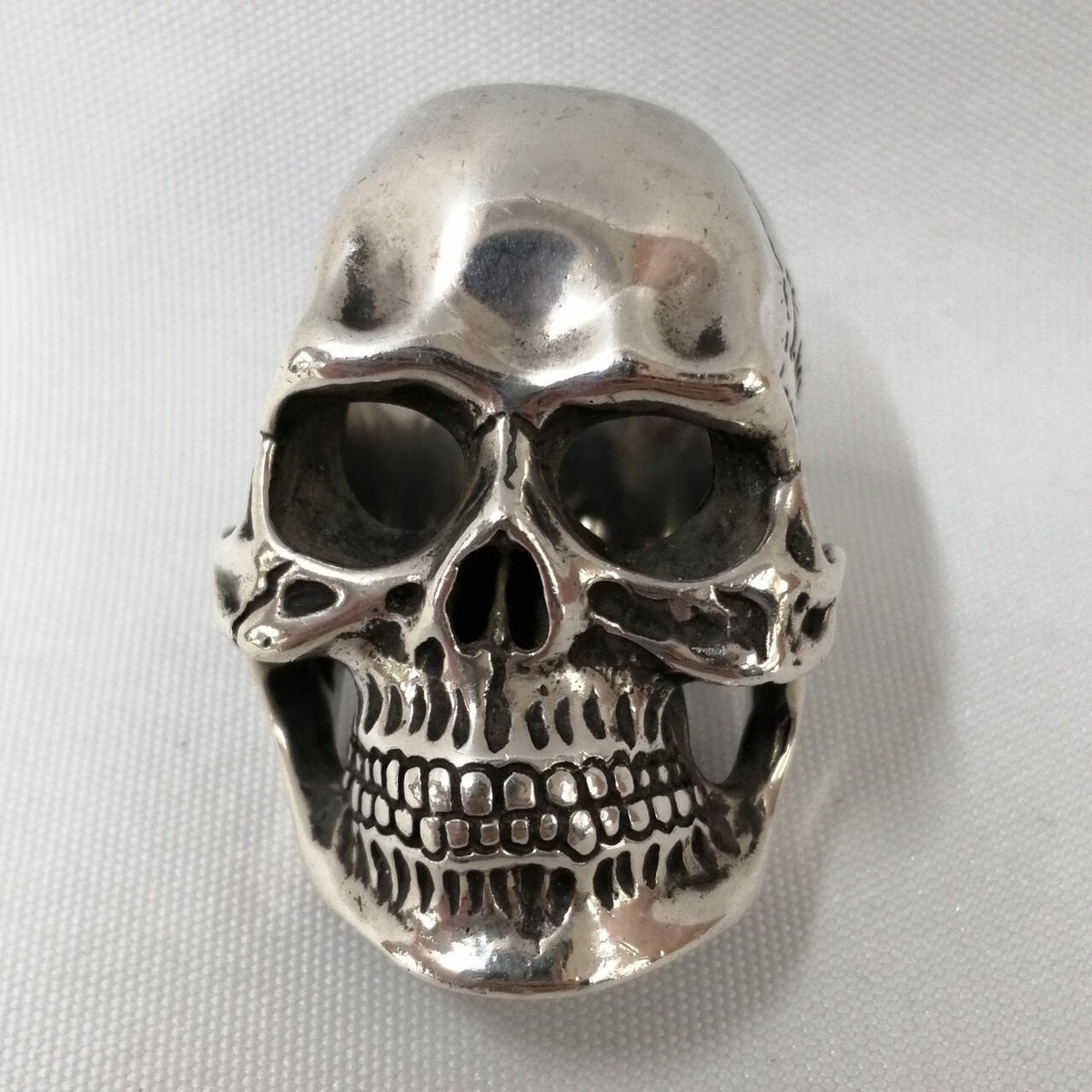 BWL Bill Wall Leather x Crimie Giant Skull Motif Sterling Silver