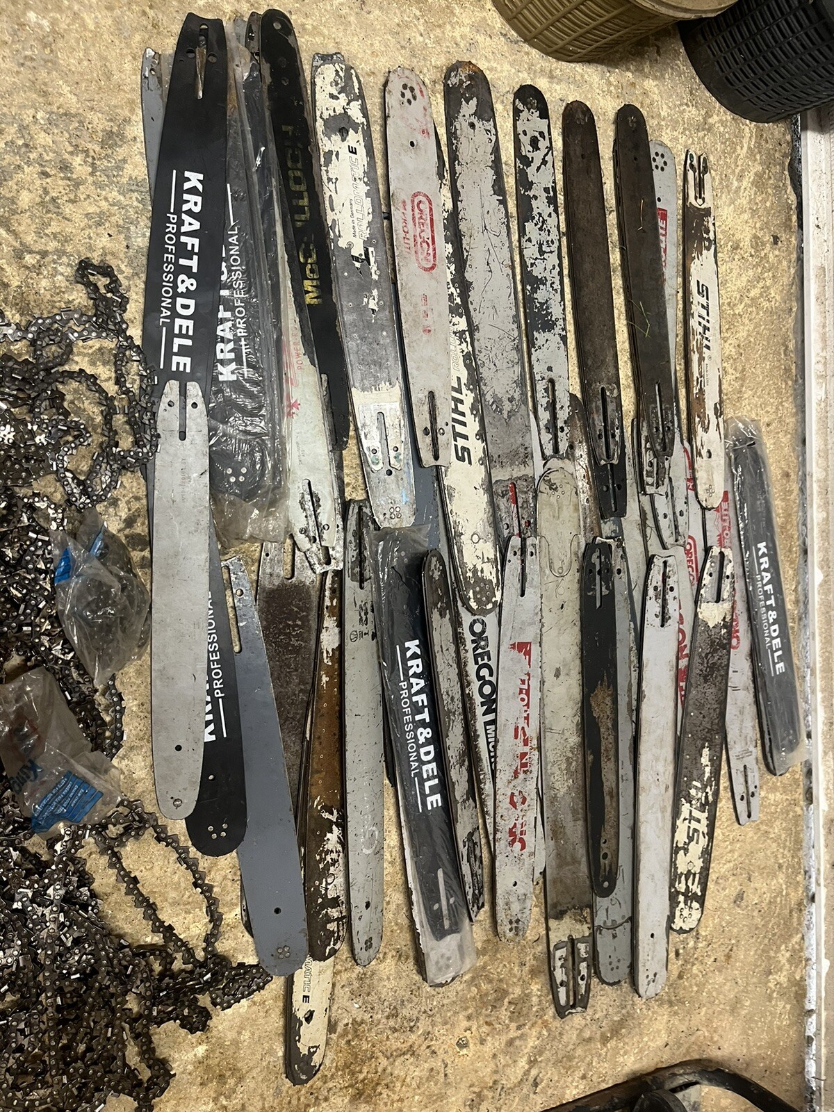 Chainsaw Bars And Chains Job Lot eBay