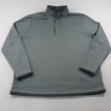 Under Armour Golf Sweatshirt Mens 2XL Loose Fit Snaps Pullover Gray