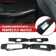 Carbon Inner Window Lift Button Covers For Lexus IS300 IS350 500 F SPORT 2014-20