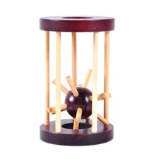 Educational Toy Gift Unlocked Puzzle Game IQ Mind Brain Teaser Wooden