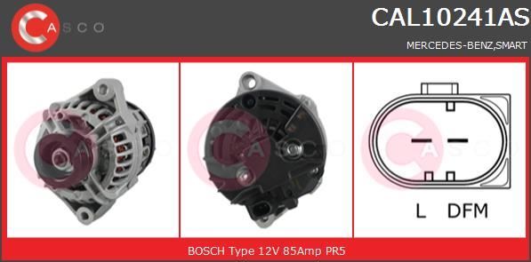 Alternateur Smart City-Coupe et Fortwo Cabrio 0.8 CDi pour moteur diesel