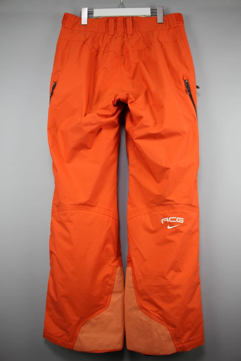 ACG NIKE Storm Fit Thinsulate Women's Orange SKI Snowboard Pants Size L