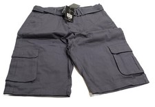 Blu Rock Men s Grey Cargo Stretch Shorts Size 34