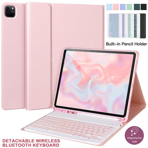 Keyboard Case Mouse For iPad 5/6/7/8/9/10/11th Gen Air 11 M3 2025 6/5/4th Pro 11 - Picture 2 of 64