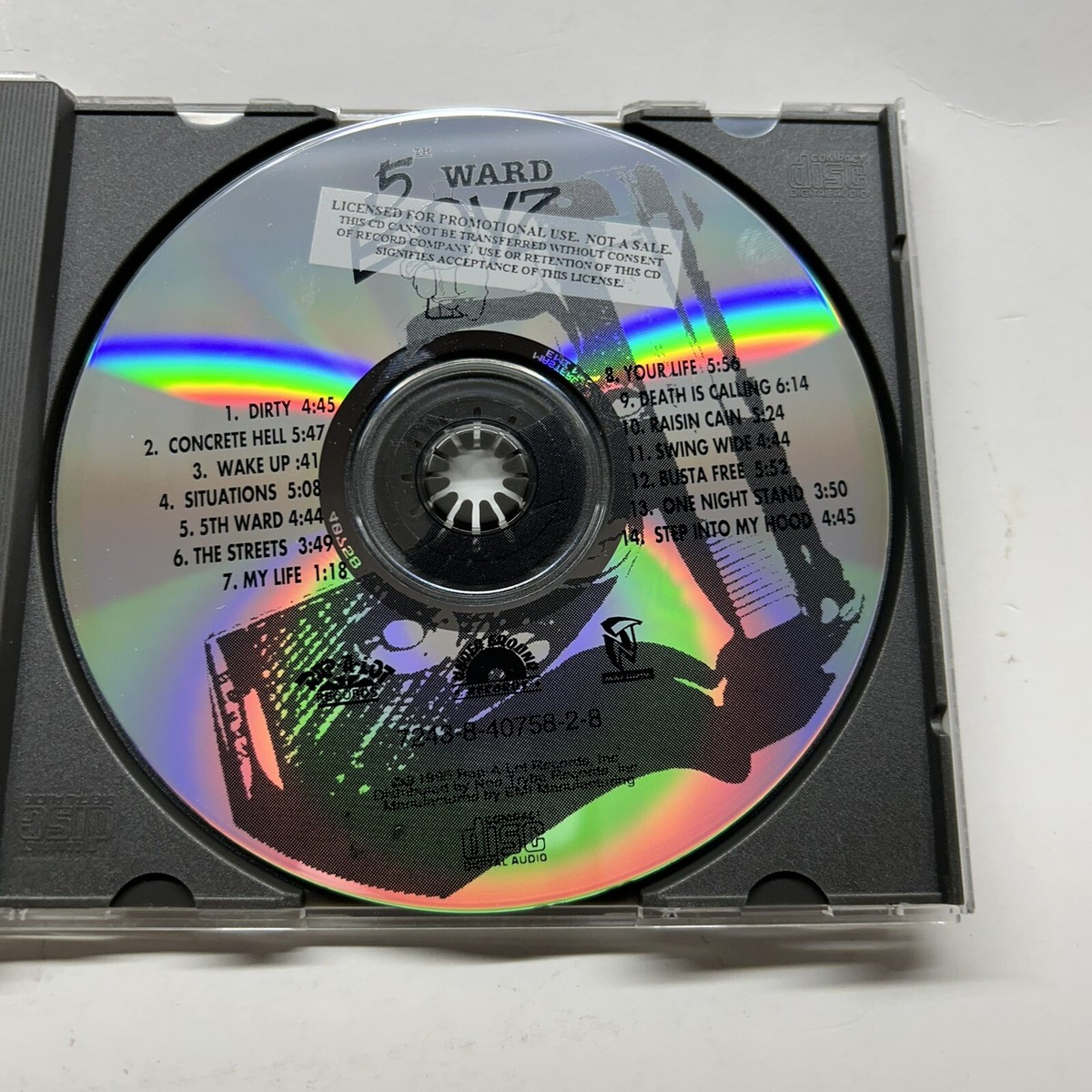 Rated G by 5th Ward Boyz CD 1995 Rap-A-Lot Promo Disc Rated G by 5th Ward Boyz CD 1995 Rap-A-Lot Promo Disc