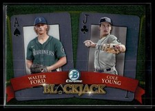 Cole Young / Walter Ford 2022 Bowman Draft Chrome Blackjack Card #BJ-7