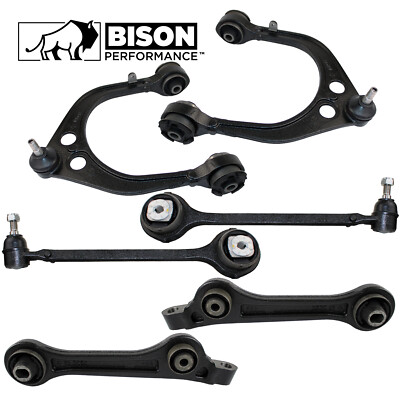 Bison Performance 6pc Front Upper and Lower Control Arm Kit For 300 Charger RWD