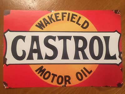 Tin Sign Vintage Castrol Wakefield Motor Oil | eBay