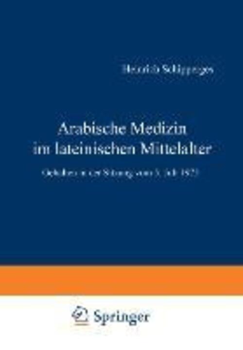 Thumbnail - Arabische Medizin Lateinischen Mittelalter | H. Schipperges |