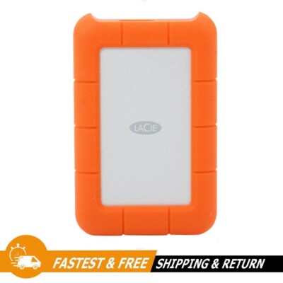 LaCie Rugged Mini USB3.0 1TB Portable External Hard Drive, Orange