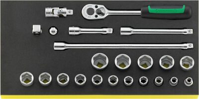 Stahlwille TOOL SET IN TOOL-CONTROL TRAY-SYSTEM 96830218 Set with  23 Psc. TCS 4