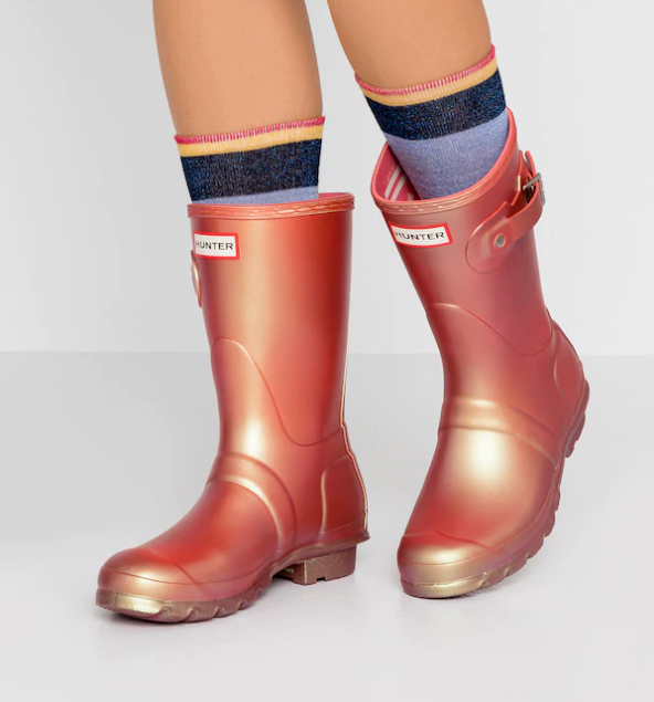 pink hunter wellies