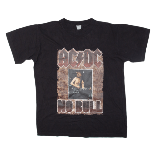 AC/DC No Bull Męski zespół T-shirt Czarny L - Zdjęcie 1 z 6