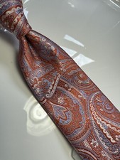 NWT IMANI UOMO MULTI COLOR PAISLEY STYLE PRINT SILK TOUCH NECK TIE  HANKY