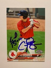 Cole Brannen Signed Topps #143 2018 Card GCL Boston Red Sox Auto MLB RAD