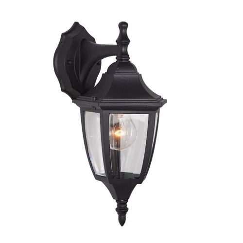 Designers Fountain 2461-BK Today's Home Outdoor Wall Lantern Sconce, 14.25in ... - Picture 4 of 8