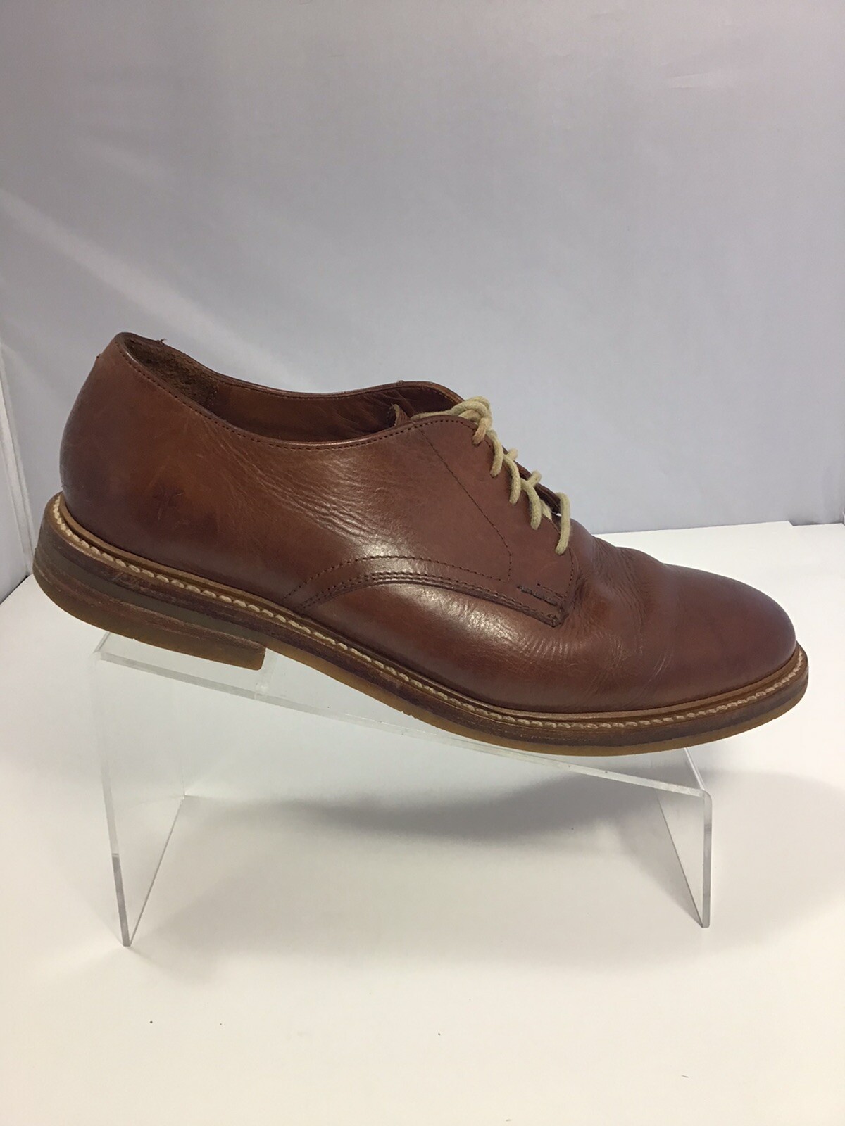 FRYE Men's Oxford Shoes Brown Leather Made in Mexico.… Gem