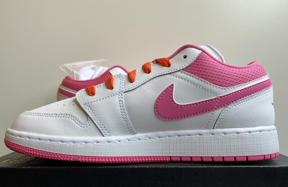 Nike Air Jordan 1 Low (GS) Size 7Y / Women's 8.5 White Pinksicle