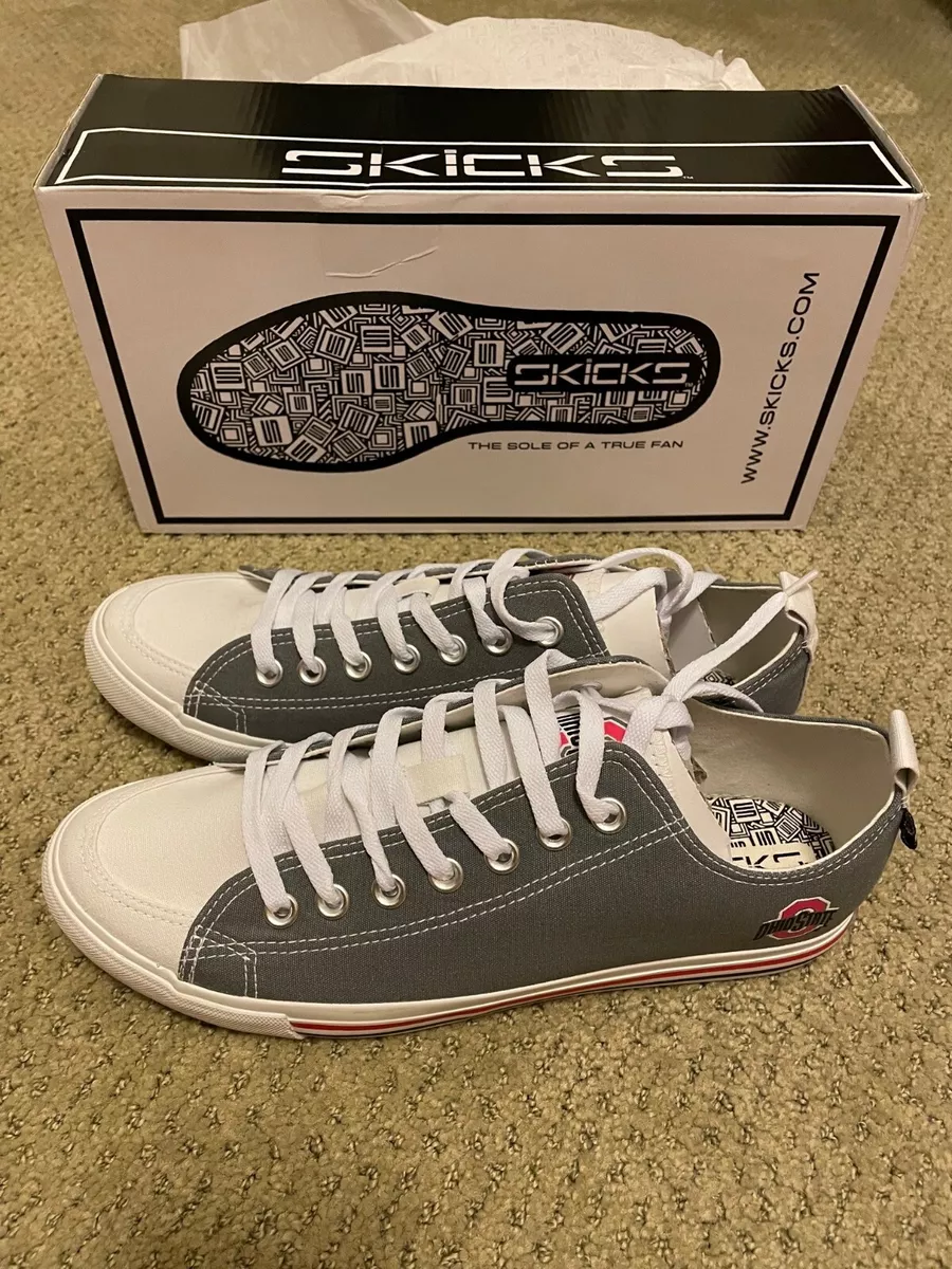Skicks Canvas Sneakers Ohio State Buckeyes Mens 10 Womens 12
