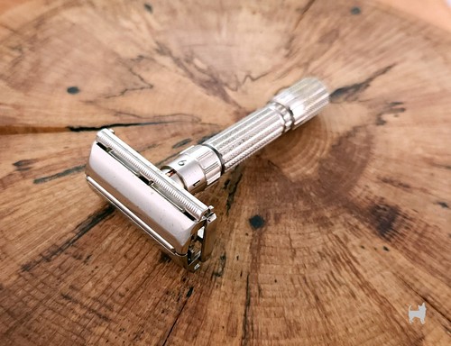 Gillette Fat Boy Adjustable Vintage DE Safety Razor - E2 1959