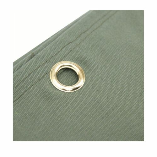 Brand New Heavy Duty Canvas Tarp Tarpaulin Waterproof Green Brass Eyelets Set - Picture 18 of 32