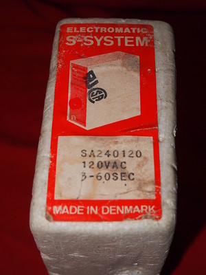 ELECTROMATIC S-SYSTEM SA-240-120 DELAY ON OPERATE, SUPPLY 120 VAC 3-60SEC