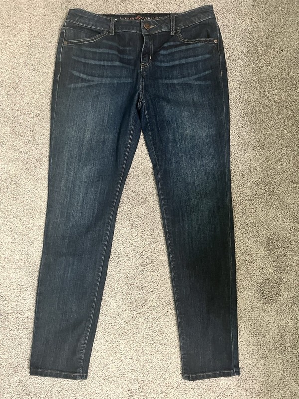 Simply Vera Vera Wang Women's Skinny Jeans Blue Stretch Denim Size 8 Regular