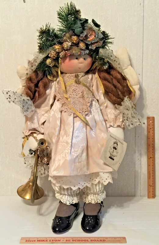 1995 Little Souls SWANKY SOULS 25" Doll - FAITH - Special Angel     (G69)
