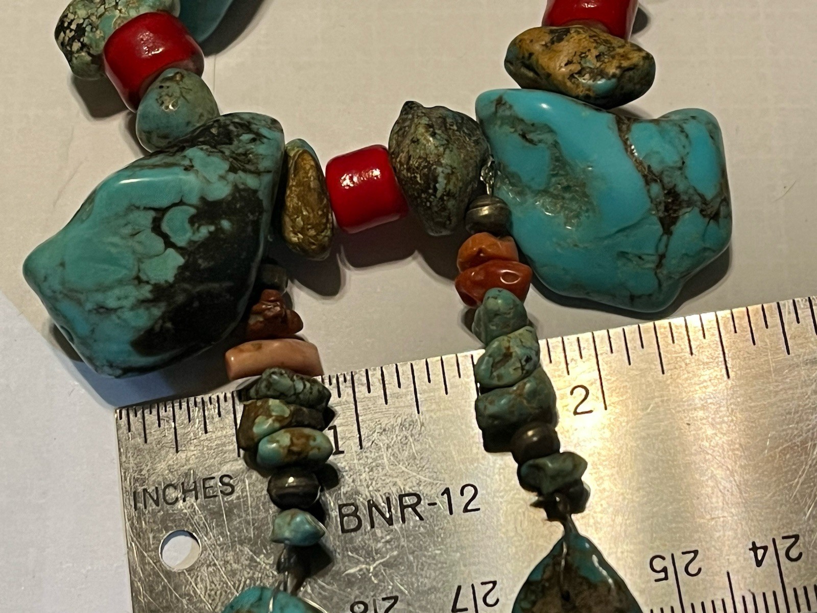 Native American Southwest Statement Turquoise Nec… - image 8
