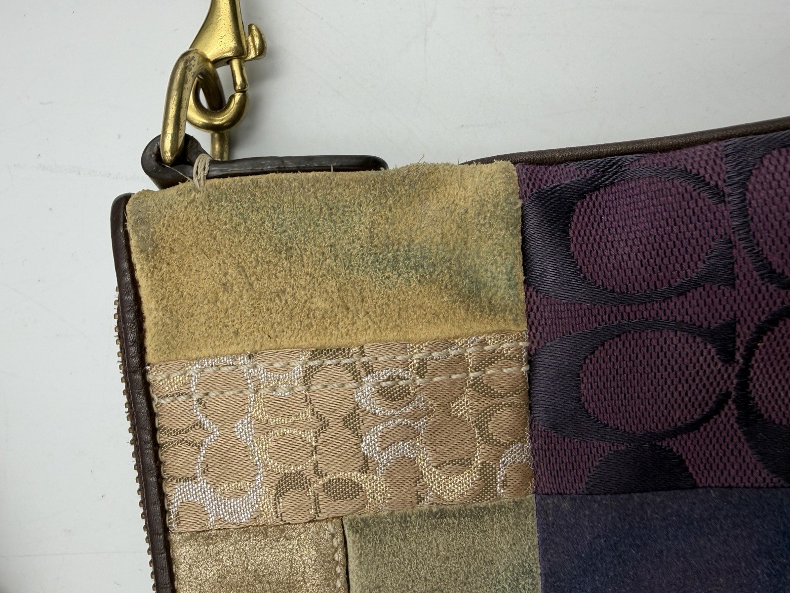 Coach Patchwork Crossbody Bag Brown Multi Leather… - image 9