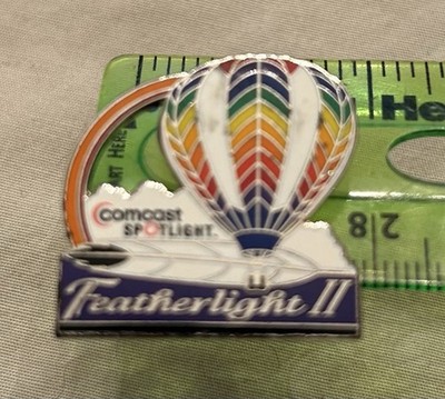Vtg Hot Air Balloon Lapel Pin - The Featherlight II - Comcast Cable Spotlight