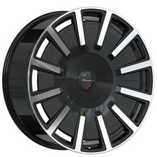 26 Inch Giovanna Panik Gloss Black Wheels Fit Escalade Iq Sierra Xl Hummer Ev
