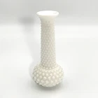 Vintage EO Brody Milk Glass Hobnail Bud Vase M-2000 White 7.5" USA Free Ship
