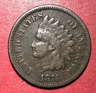 1876 US Indian Head Cent! Lower Mintage! VG+! Old US Coin! Semi Key Date!