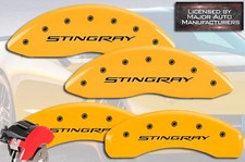 2020-2026 Chevy Corvette Stingray Front Rear Yellow Mgp Brake Caliper Covers