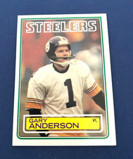 1983 Topps Football Gary Anderson Rookie Card #356 Set Break NM. rookie card picture